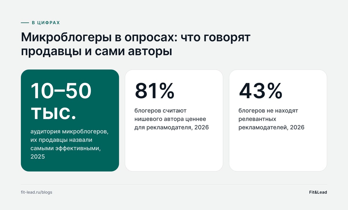 Микроблогеры в опросах: что говорят продавцы и сами авторы