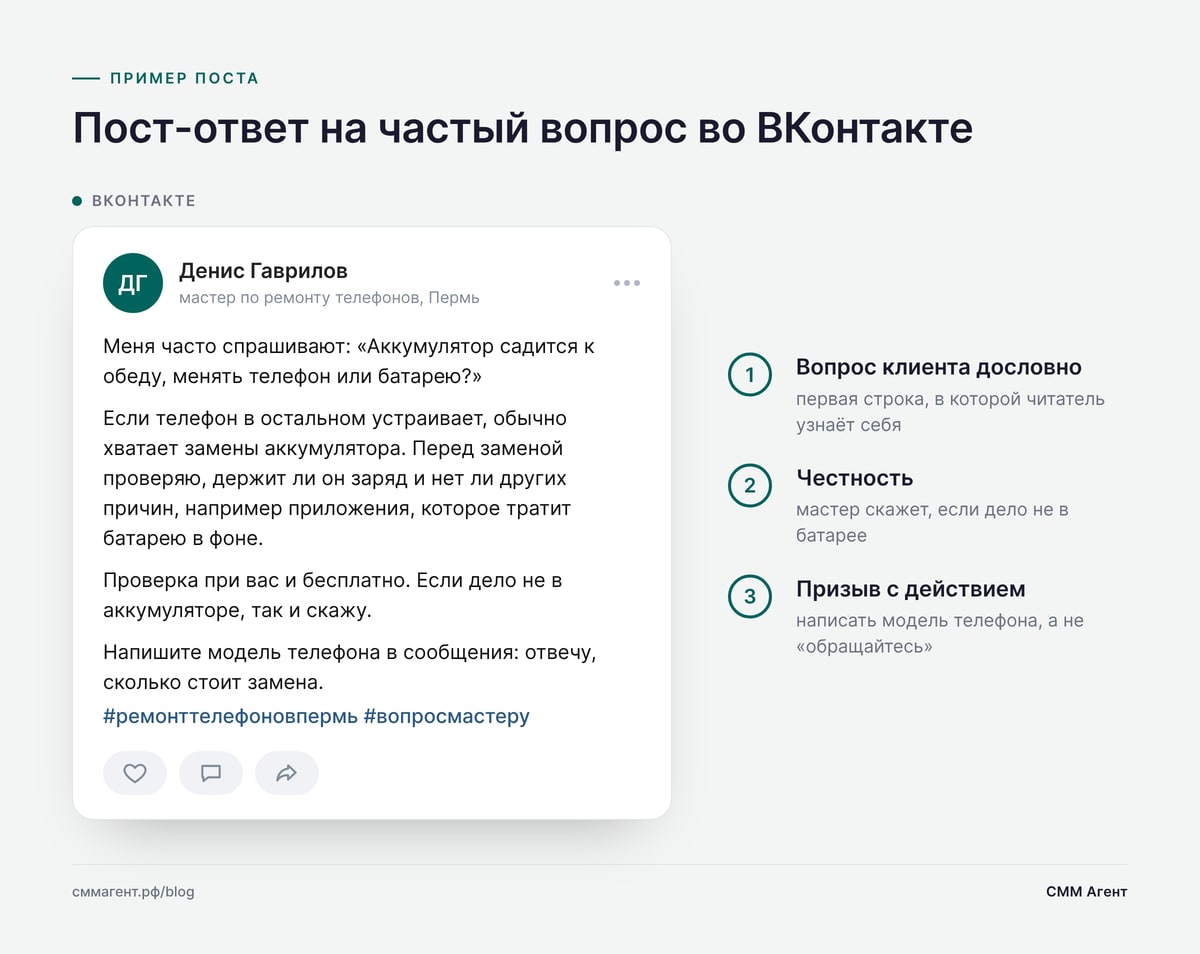 Пост-ответ на частый вопрос во ВКонтакте