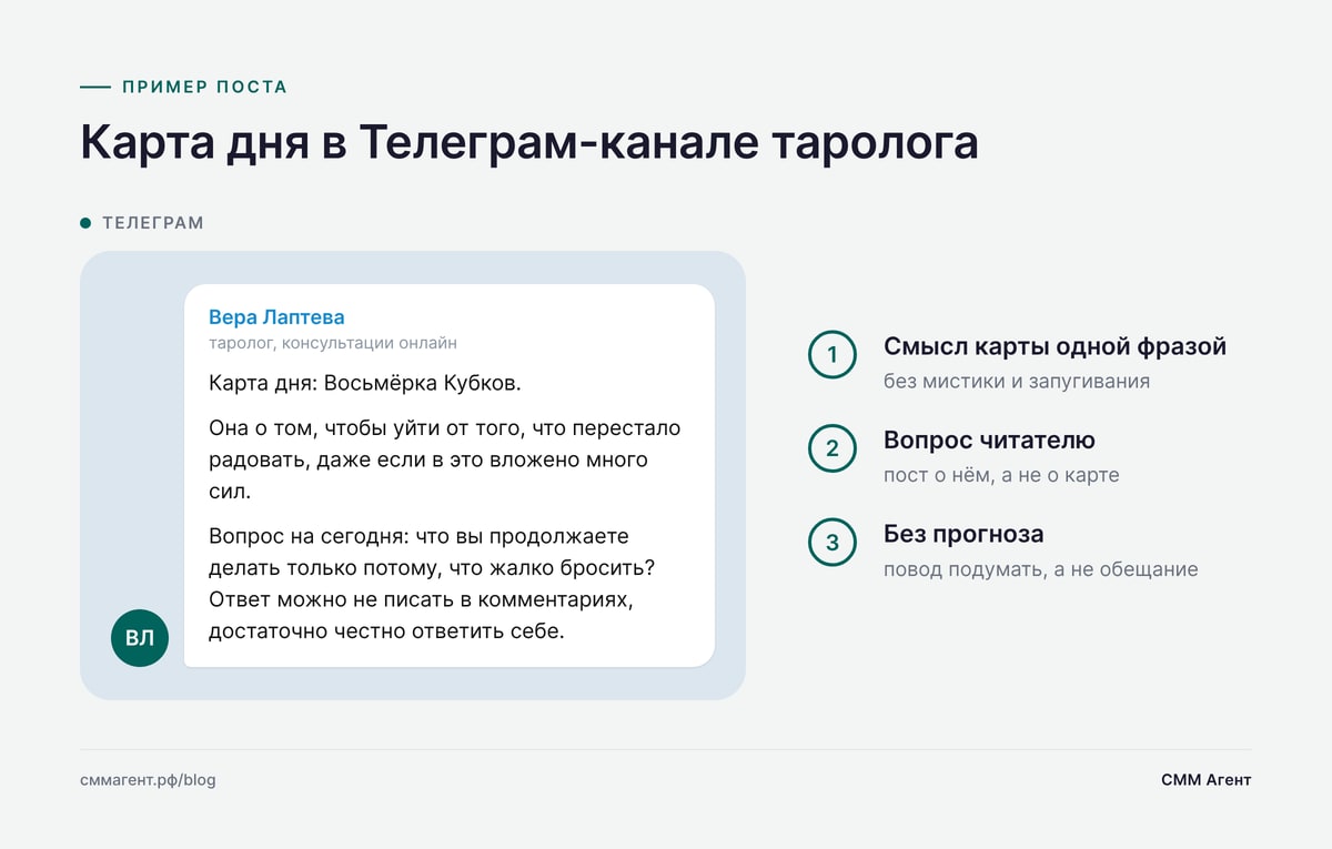 Карта дня в Телеграм-канале таролога